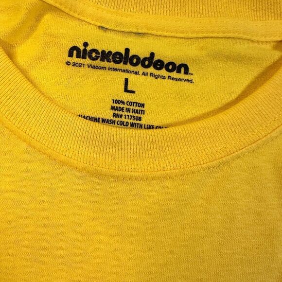 NWOT Nickelodeon Unisex Rugrats 90s TV Yellow Short Sleeve Graphic Tee Shirt - L - Picture 3 of 4